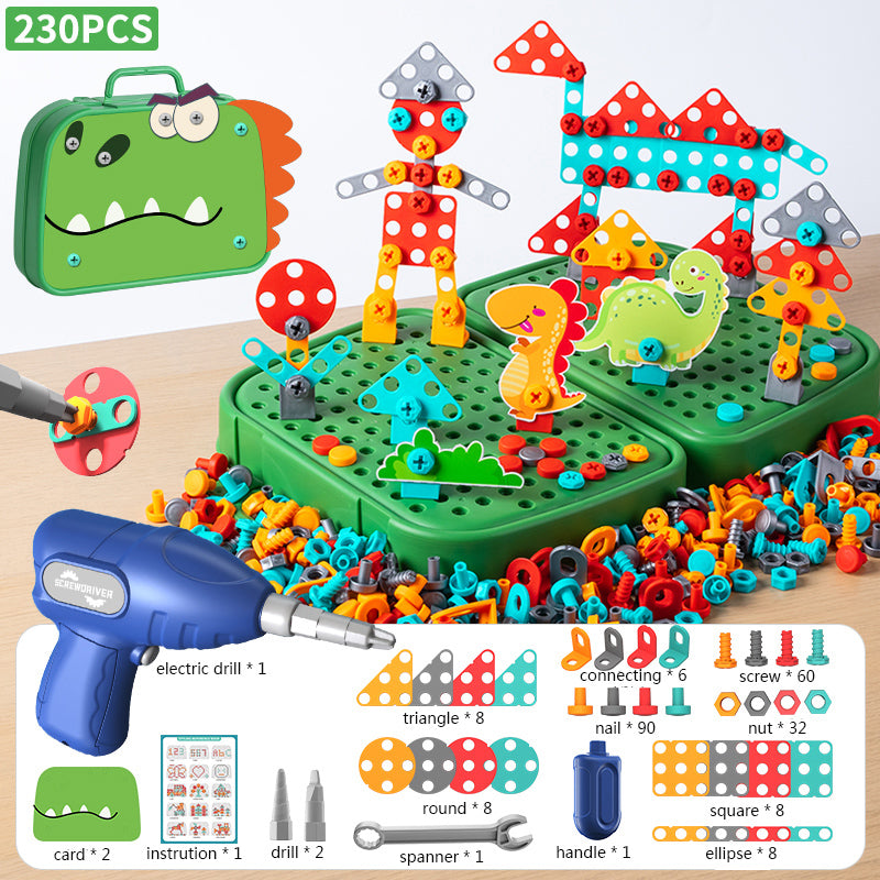 Electric Drill Screw Nut Assembly 3D Puzzle Toy