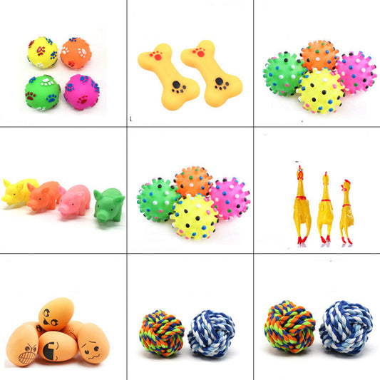 Fashion Rubber Squeak Toys for Dog and Cat