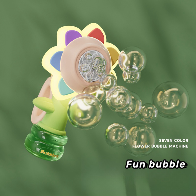 Electric Automatic Sunflower Bubble Machine
