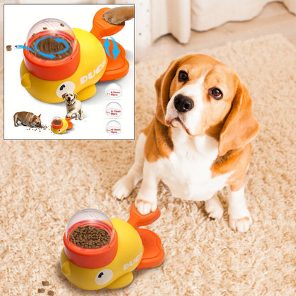 Yellow Duck-Shaped Interactive Dog/Cat Entertainment Toy