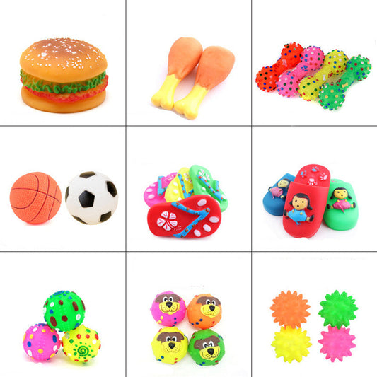 Fashion Rubber Squeak Toys for Dog and Cat