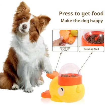 Yellow Duck-Shaped Interactive Dog/Cat Entertainment Toy