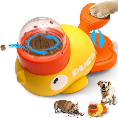 Yellow Duck-Shaped Interactive Dog/Cat Entertainment Toy