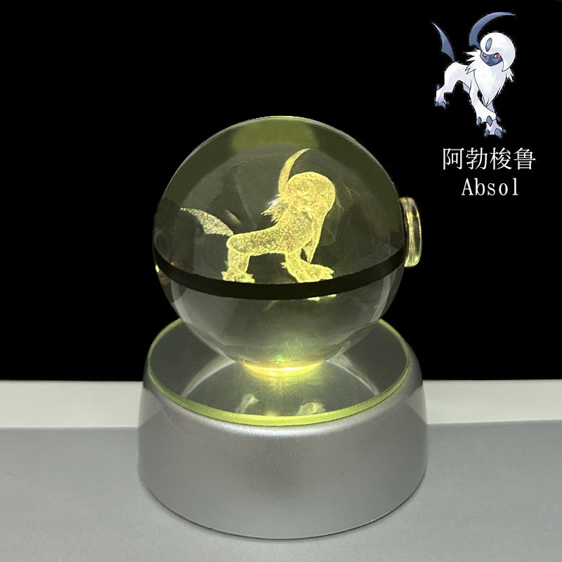 Pokemon 3D Crystal Ball with Base