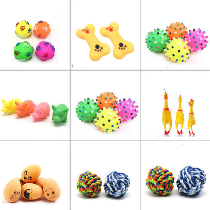 Fashion Rubber Squeak Toys for Dog and Cat
