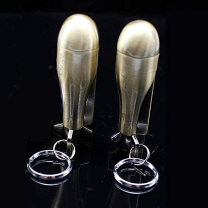 Permanent Match Flint Metal Keychain