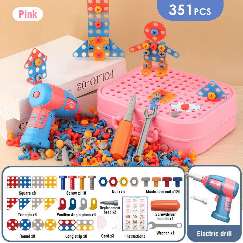 Electric Drill Screw Nut Assembly 3D Puzzle Toy