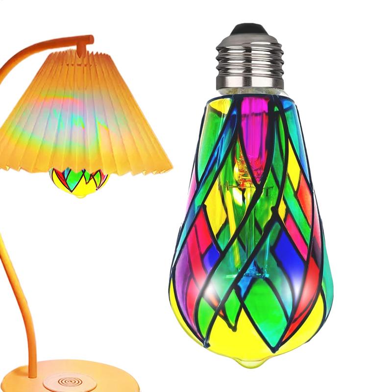 Stained Glass Light LED Bulb