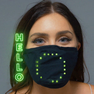 Face Mask Voice Activated LED Smart Mask
