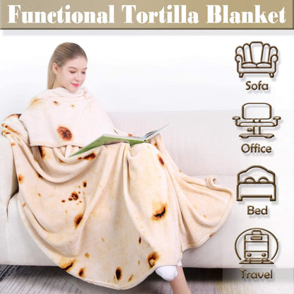 Double Sided Burritos Tortilla Blanket