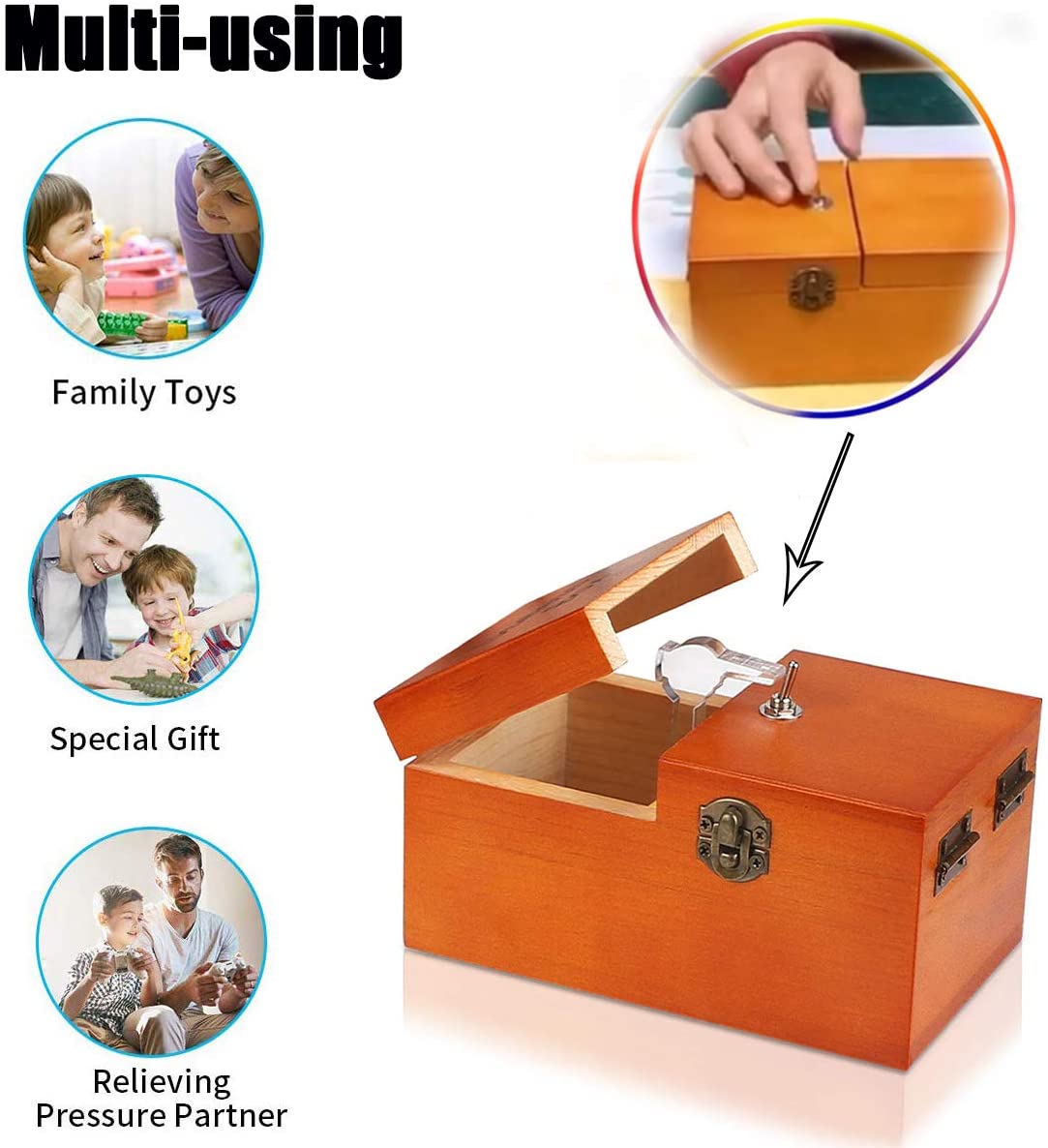 Leave Me Alone Wooden Useless Box