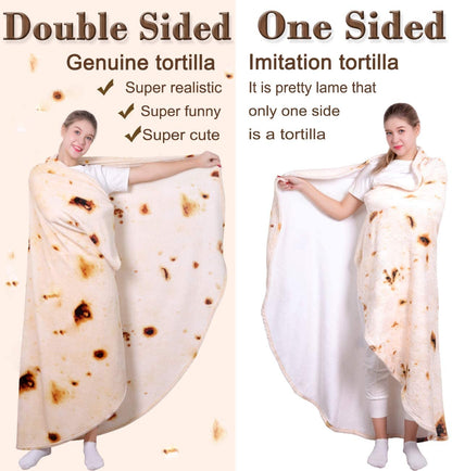 Double Sided Burritos Tortilla Blanket