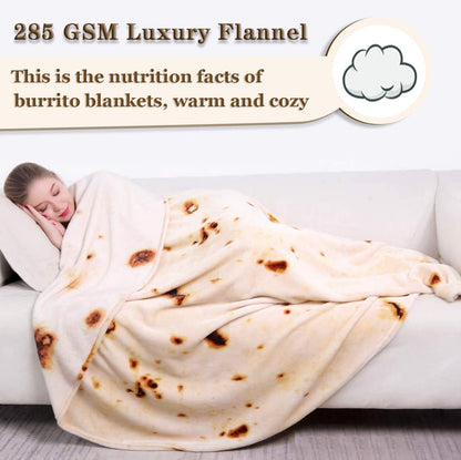 Double Sided Burritos Tortilla Blanket