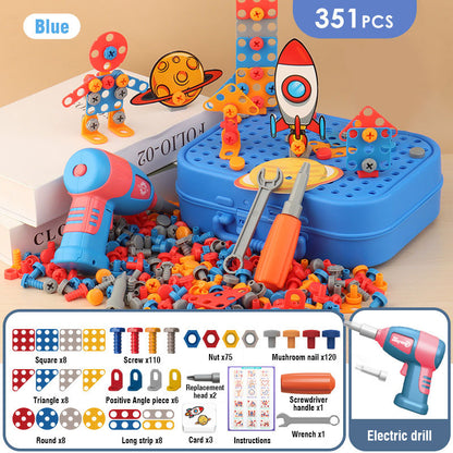 Electric Drill Screw Nut Assembly 3D Puzzle Toy