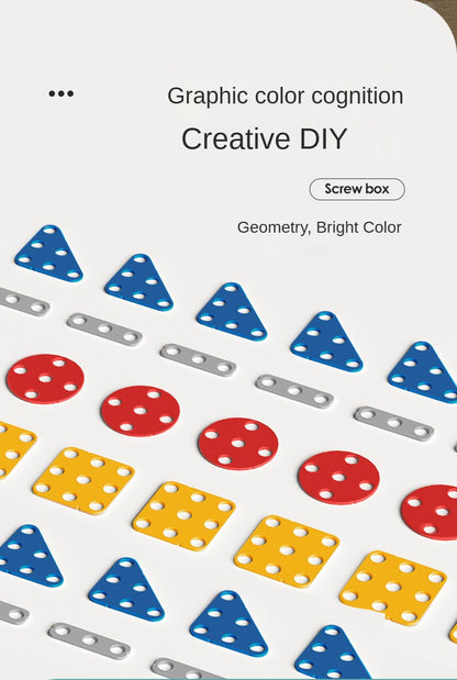 Electric Drill Screw Nut Assembly 3D Puzzle Toy