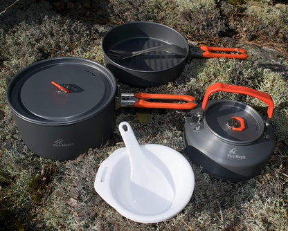 12 Pcs Camping Cookware Mess Kit
