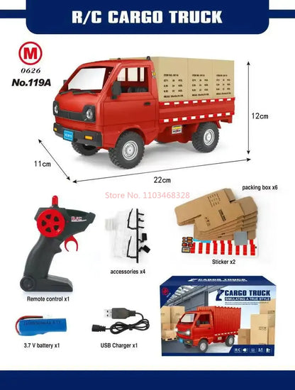 1:16 Wpl D12 Remote Controlled Electric Truck