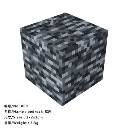 10pcs Magnetic Building Blocks Gold iron diamond Ore Cube Model New Magnet Creative Designer DIY Toys for Children