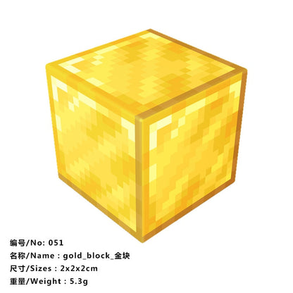 10pcs Magnetic Building Blocks Gold iron diamond Ore Cube Model New Magnet Creative Designer DIY Toys for Children
