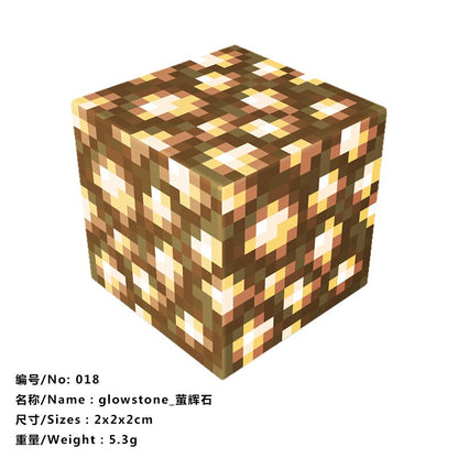 10pcs Magnetic Building Blocks Gold iron diamond Ore Cube Model New Magnet Creative Designer DIY Toys for Children