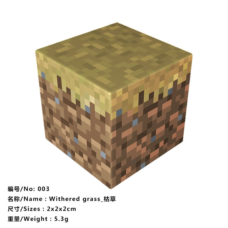 10pcs Magnetic Building Blocks Gold iron diamond Ore Cube Model New Magnet Creative Designer DIY Toys for Children