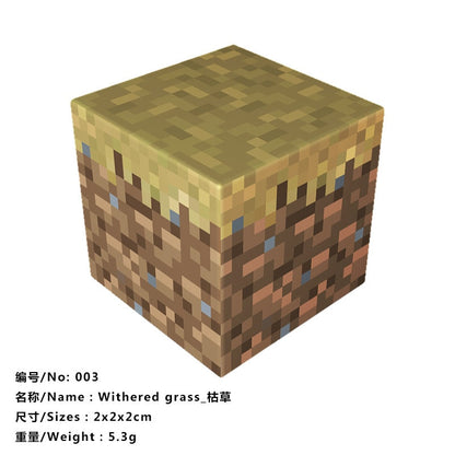 10pcs Magnetic Building Blocks Gold iron diamond Ore Cube Model New Magnet Creative Designer DIY Toys for Children