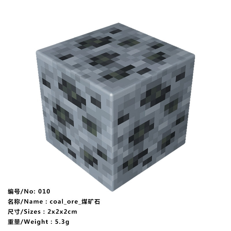 10pcs Magnetic Building Blocks Gold iron diamond Ore Cube Model New Magnet Creative Designer DIY Toys for Children