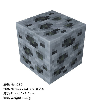 10pcs Magnetic Building Blocks Gold iron diamond Ore Cube Model New Magnet Creative Designer DIY Toys for Children