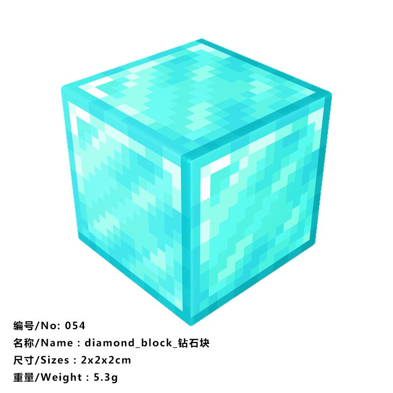 10pcs Magnetic Building Blocks Gold iron diamond Ore Cube Model New Magnet Creative Designer DIY Toys for Children