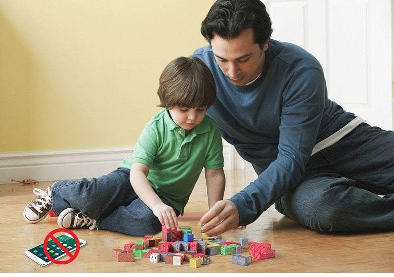 10pcs Magnetic Building Blocks Gold iron diamond Ore Cube Model New Magnet Creative Designer DIY Toys for Children