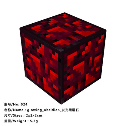 10pcs Magnetic Building Blocks Gold iron diamond Ore Cube Model New Magnet Creative Designer DIY Toys for Children