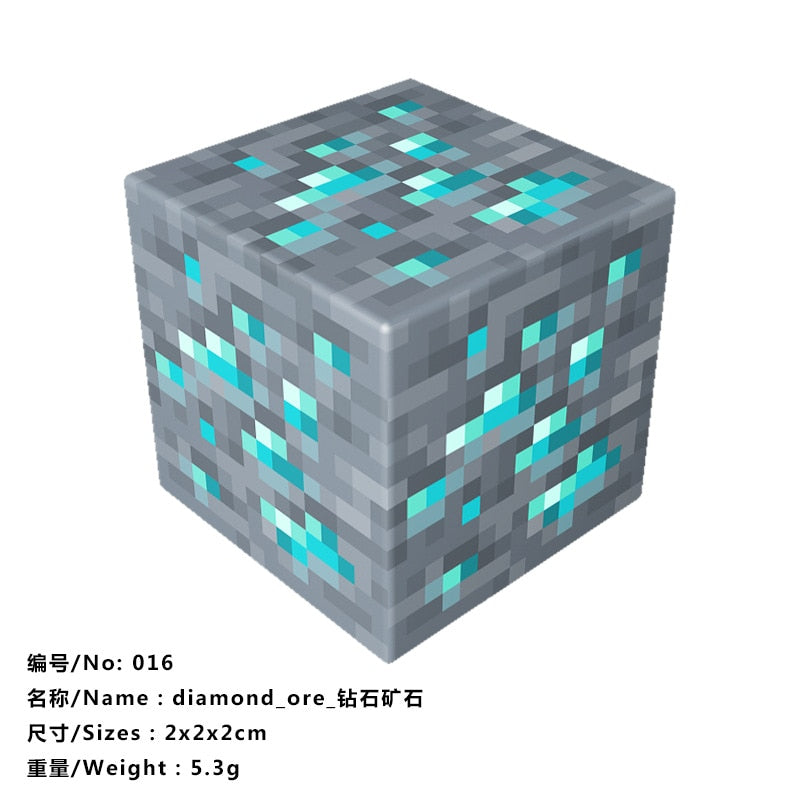 10pcs Magnetic Building Blocks Gold iron diamond Ore Cube Model New Magnet Creative Designer DIY Toys for Children