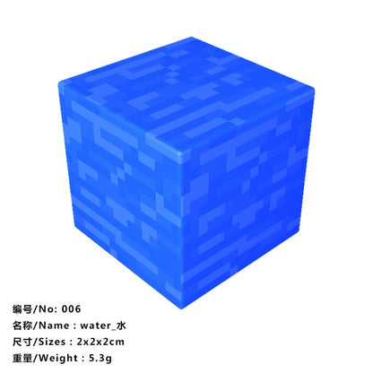 10pcs Magnetic Building Blocks Gold iron diamond Ore Cube Model New Magnet Creative Designer DIY Toys for Children