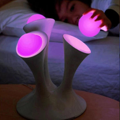 Glowing Nightlight Lamp Has Removable Glow Balls