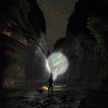 Powerful LED Flashlight with 18 x T6 LED Lamp bead waterproof searchlight