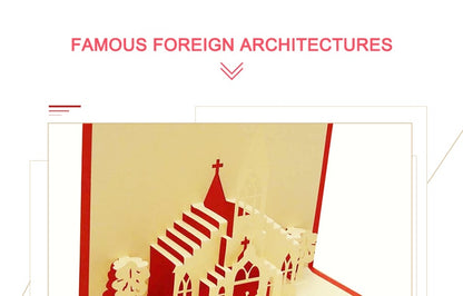3D Pop Up Engagement Cards Lovers Wedding Invitation Greeting Cards