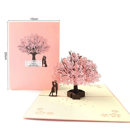 3D Pop Up Engagement Cards Lovers Wedding Invitation Greeting Cards