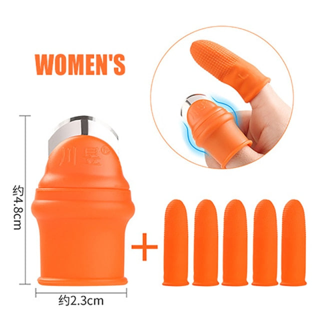 1 Set Silicone Finger Protector With Thumb Knife