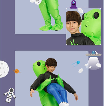 Cosplay Anime Inflatable Costume Green Alien Adult Kids