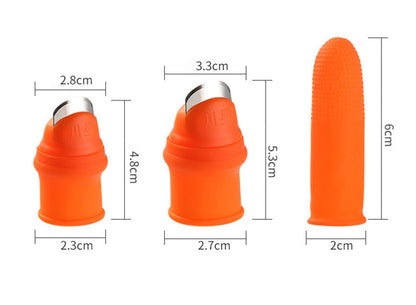 1 Set Silicone Finger Protector With Thumb Knife