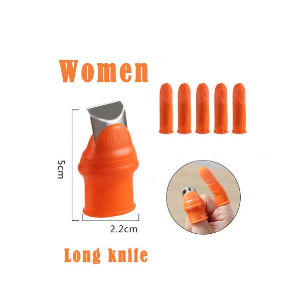 1 Set Silicone Finger Protector With Thumb Knife