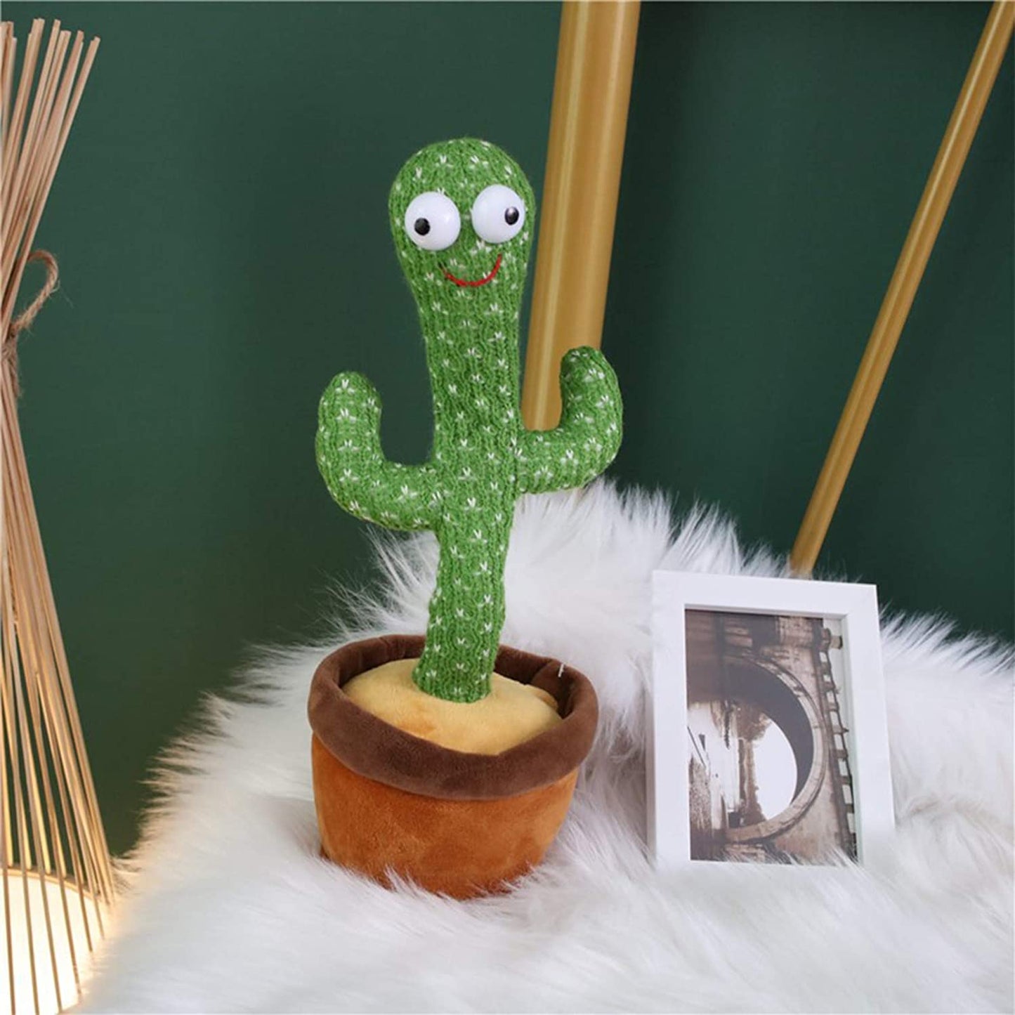 Electric Dancing Cactus Plush Stuffed Toy with Music