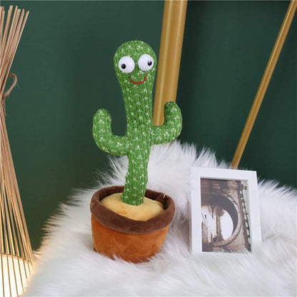 Electric Dancing Cactus Plush Stuffed Toy with Music
