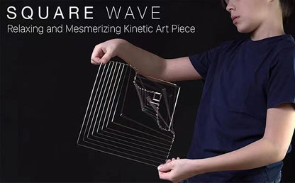 Innovative And Explosive Atellani Square Wave Rotating Kinetic Wind Spinner