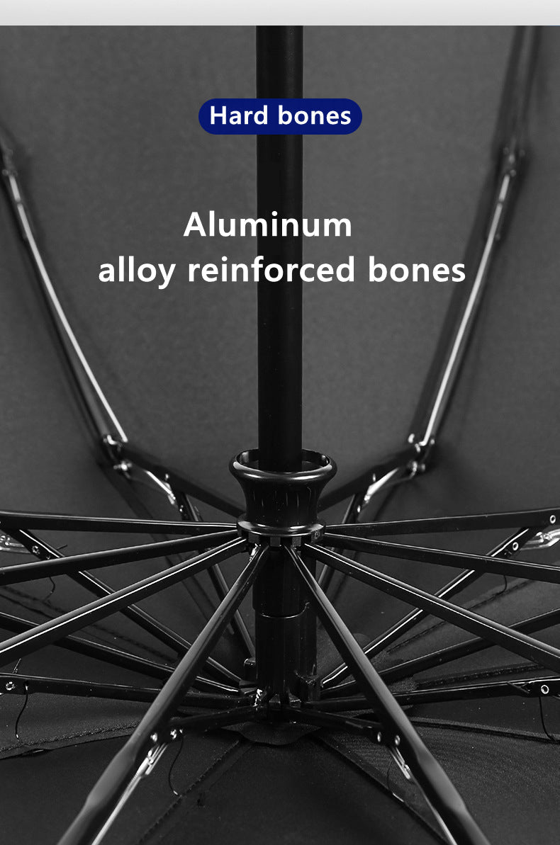 Reflective Stripe Reverse Led Light Automatic Umbrella